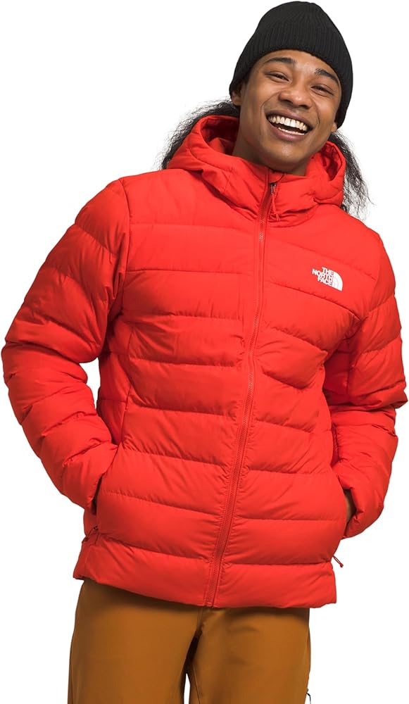 THE NORTH FACE Men's Aconcagua Insulated Hooded Jacket (Standard and Big Size), Fiery Red, XX-Large