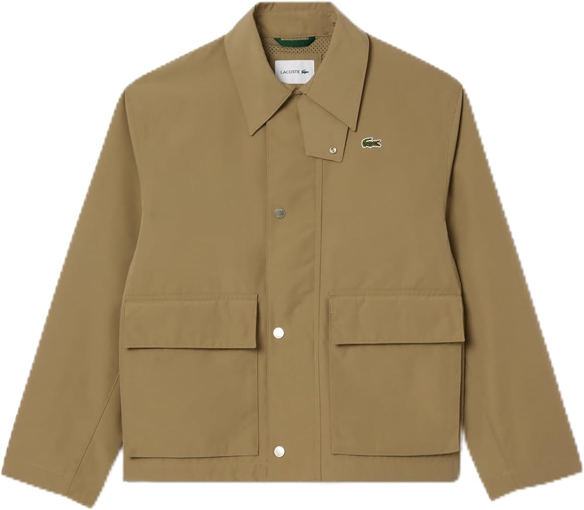 Lacoste Men's Light Weight Short Parka Jacket W/Pockets