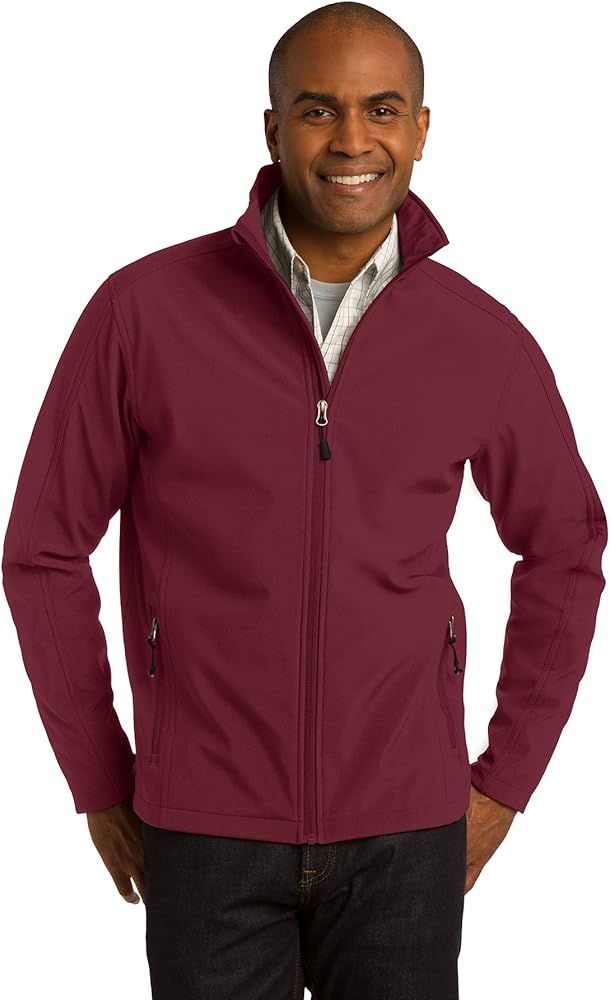 Port Authority Core Soft Shell Jacket - J317 (Maroon, XL)