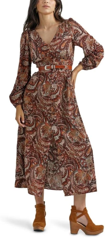 Wrangler Ladies Retro Punchy Maxi Dress - 112353151