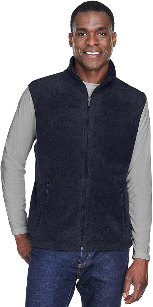 Adult 8 oz. Fleece Vest M NAVY