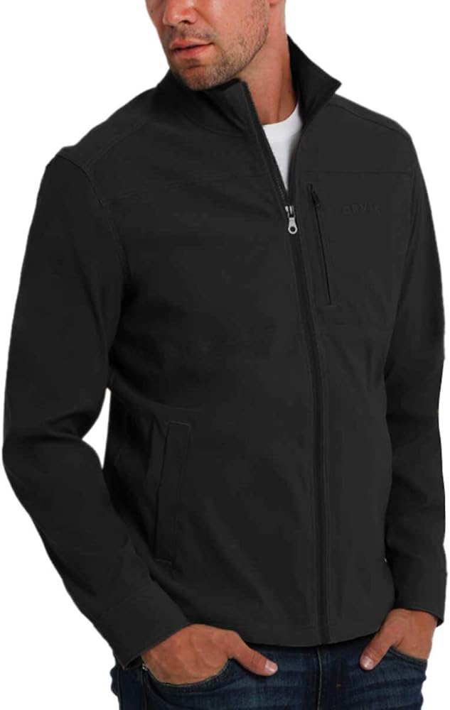 Orvis Men's Lightweight Water Resistant Stretch Jacket (Black, Medium)