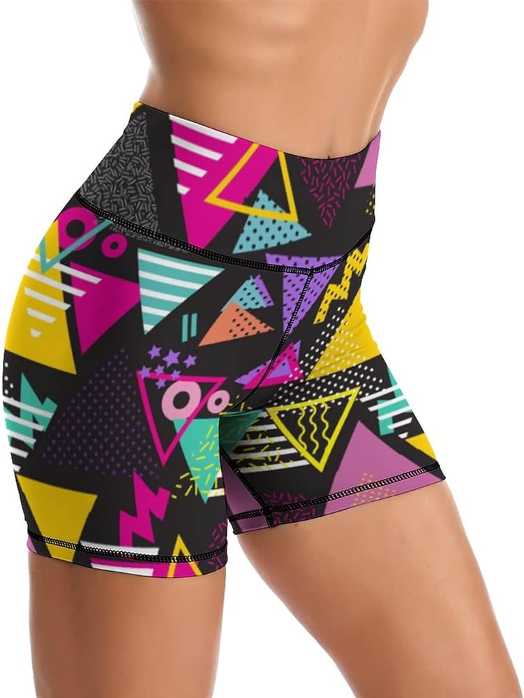 Yoga Shorts High Waisted Biker Shorts for Womens Athletic Running Workout