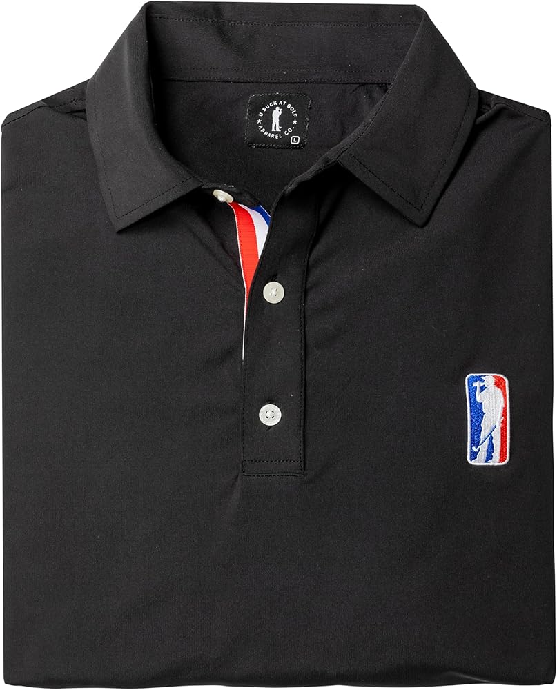 U Suck at Golf Men’s Golf Polo - Dry Fit Golf Polo Shirts for Men - High Performance Golf Club Apparel Company