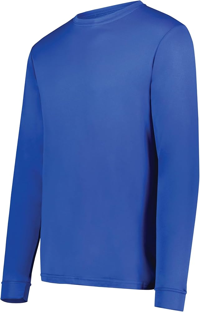 Augusta Sportswear Wicking Long Sleeve Sun Protection Athletic Shirt for Running, Hiking, Fishing, and Outdoor Activities