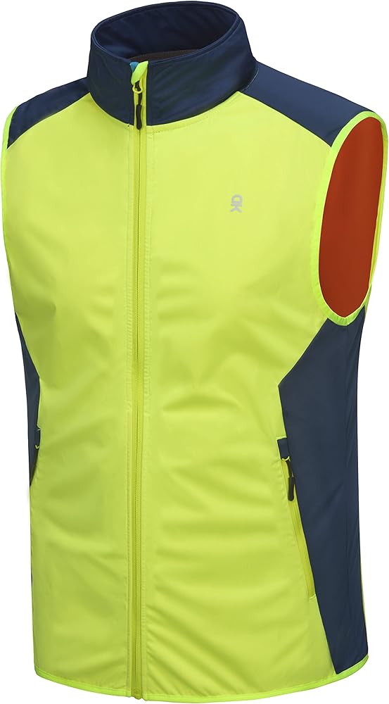 Little Donkey Andy Men's Lightweight Golf Vest,Windproof Softshell Vests Outerwear, Sleeveless Jacket for Running Hiking