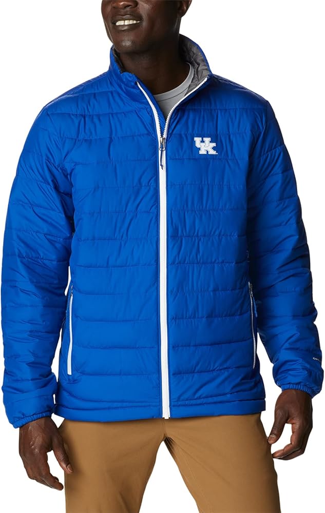 Columbia Men's Collegiate Powder Lite Jacket, UK - Azul, Medium