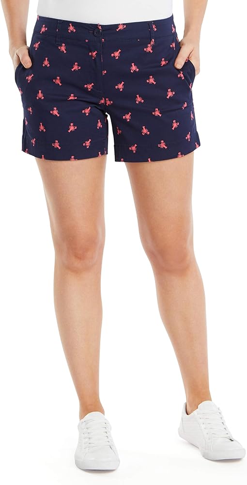 Nautica Women's Comfort Tailored Stretch Cotton Solid and Novelty Short