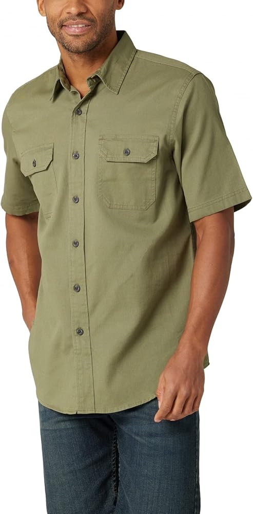 Wrangler Authentics Men's Short Sleeve Classic Woven Shirt