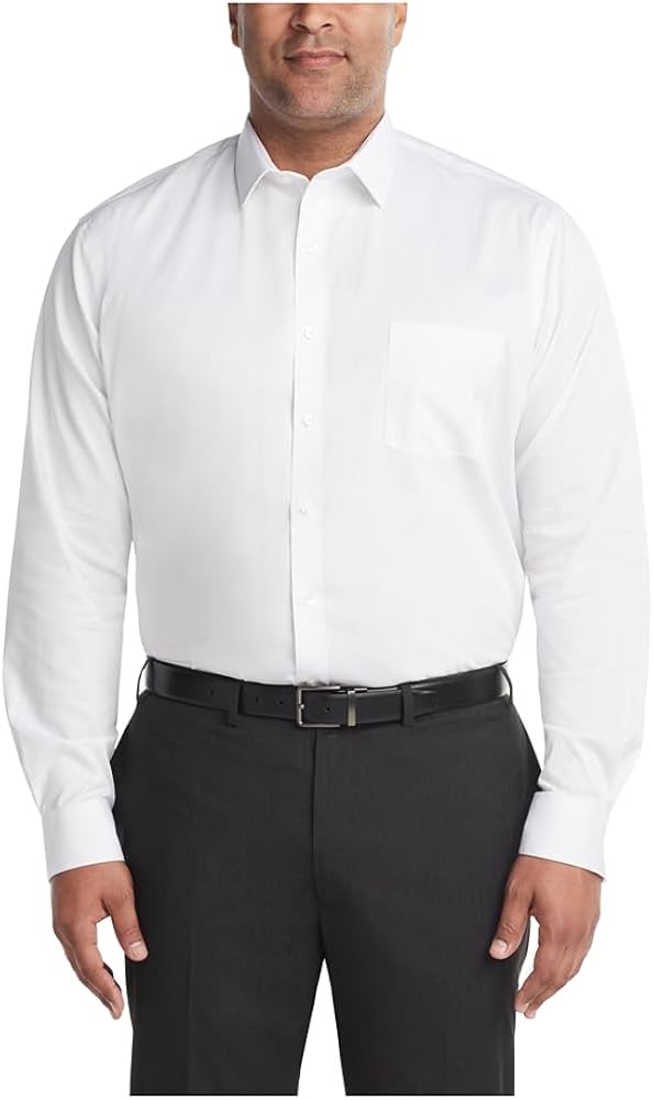 Van Heusen Men's TALL FIT Dress Shirt Ultra Wrinkle Free Flex Collar Stretch (Big and Tall)