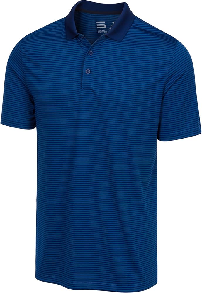 Three Sixty Six Quick Dry Golf Shirts for Men - Moisture Wicking Short-Sleeve Casual Polo Shirt