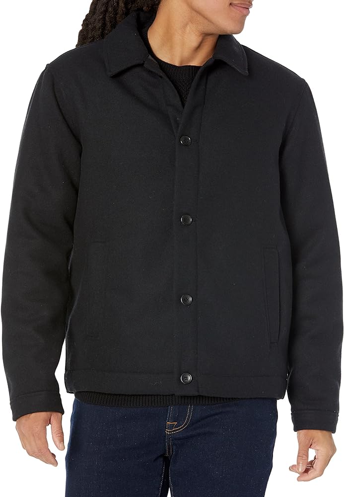 Amazon Essentials Men's Wool Short Jacket (Available in Big & Tall)