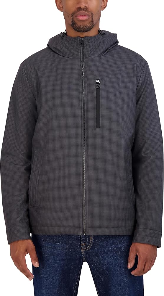 Nautica Men's Transitional Sherpa Lined Hooded Jacket