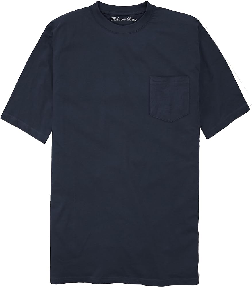 Big & Tall Men's 100% Cotton Pocket T-Shirt