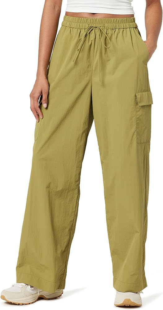 The Drop Women's Esperanza Relaxed Nylon Cargo Pants