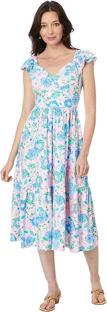 Lilly Pulitzer Women's Bayleigh Flutter Sleeve Midi