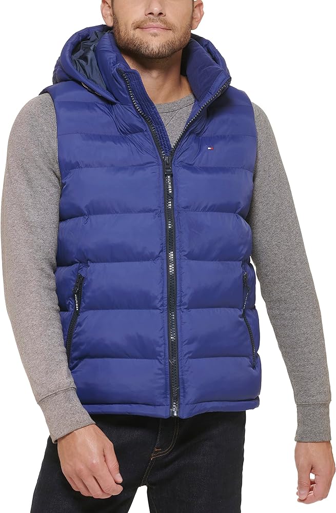 Tommy Hilfiger Men's Hooded Puffer Vest