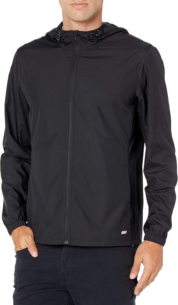 Amazon Essentials Men's Packable Water-Repellant Run Jacket