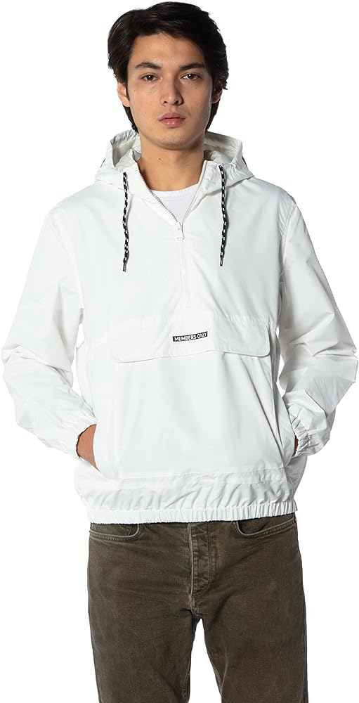 Members Only Men's Lightweight Pullover Windbreaker Jacket