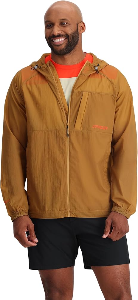 Spyder Mens Boulder Lite Zip Windbreaker Jacket