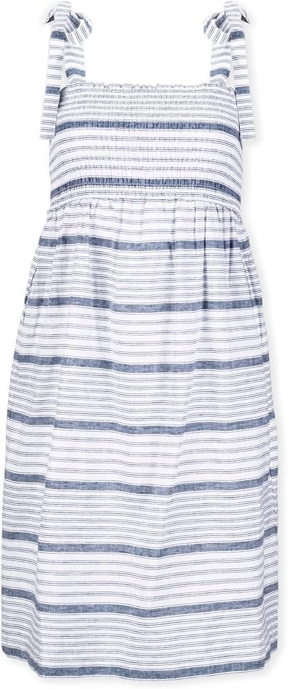 Hope & Henry Women's Smocked Bow Shoulder Sundress