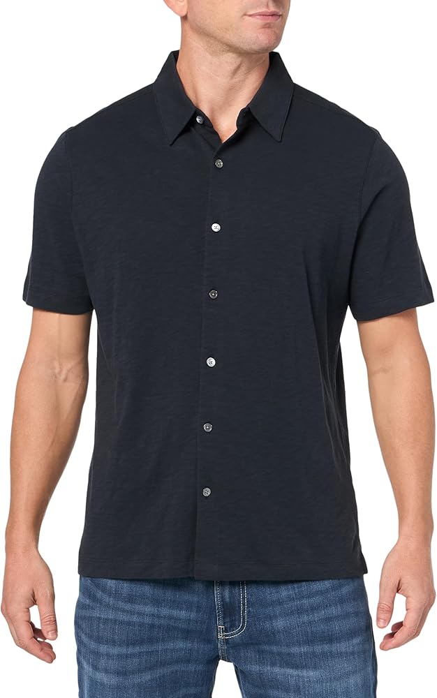 Theory Men's Noran Short Sleeve Shirt in Cosmos