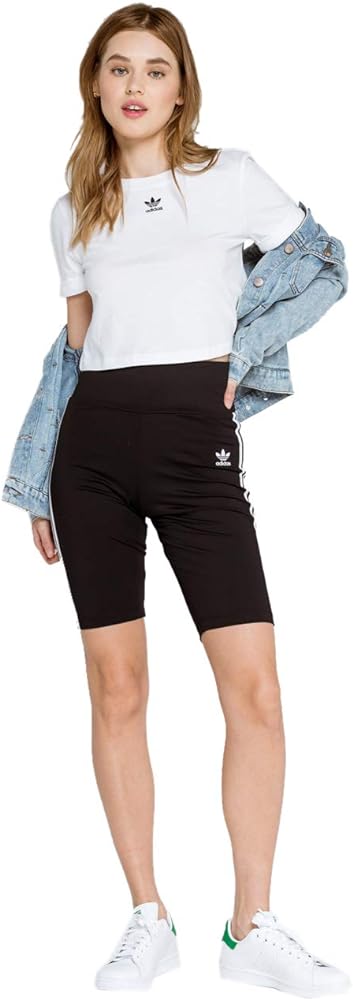 adidas Originals Women's Plus Size Adicolor Classics High-Waisted Short Tights