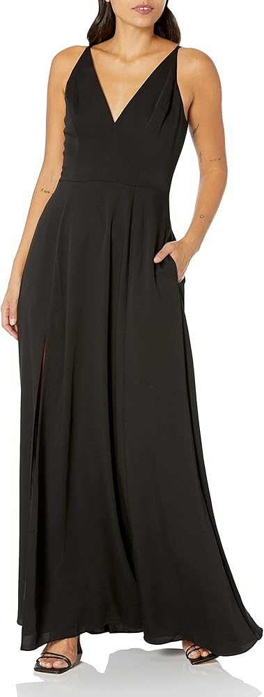 Dress the Population Women's Parker Fit and Flare Maxi Dress