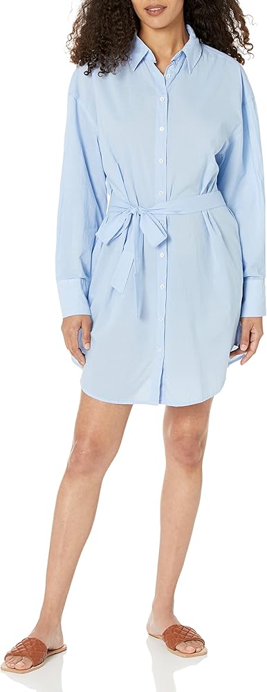 VELVET BY GRAHAM & SPENCER Women's Addison Cotton Poplin Button Up Dress