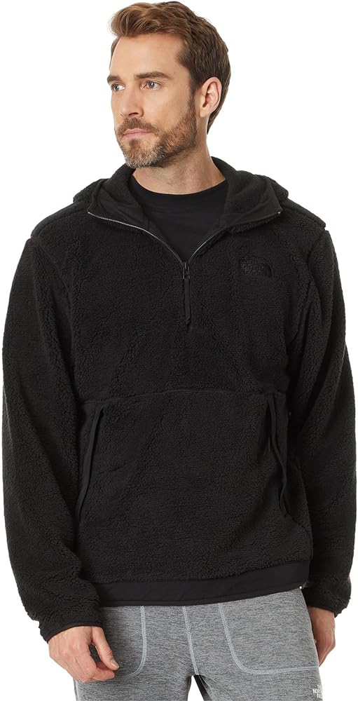 THE NORTH FACE Men's Campshire Fleece Hoodie, TNF Black, Medium