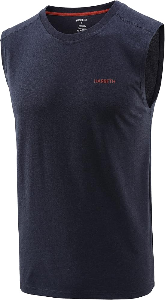 Men's Classic Basic Sleeveless Active Running Hiking Gym Tank Top Jersey Casual T Shirts