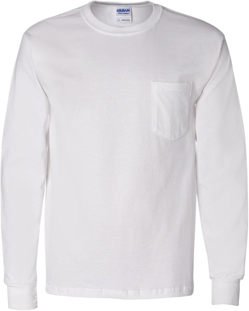 Gildan Ultra Cotton 6 oz. Long-Sleeve Pocket T-Shirt (G241)