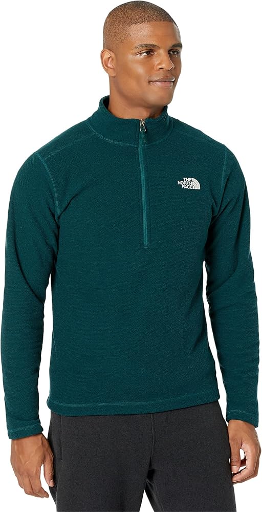 THE NORTH FACE Textured Cap Rock 1/4-Zip Fleece Jacket - Men's Ponderosa Green, M