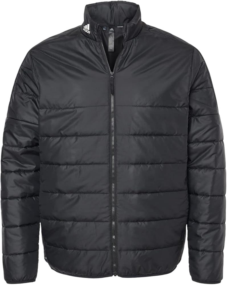 adidas Mens Puffer Jacket, L, Black