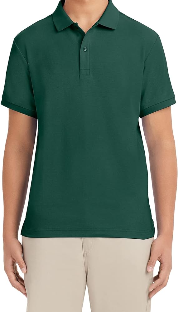 IZOD Uniform Young Men's Short Sleeve Pique Polo