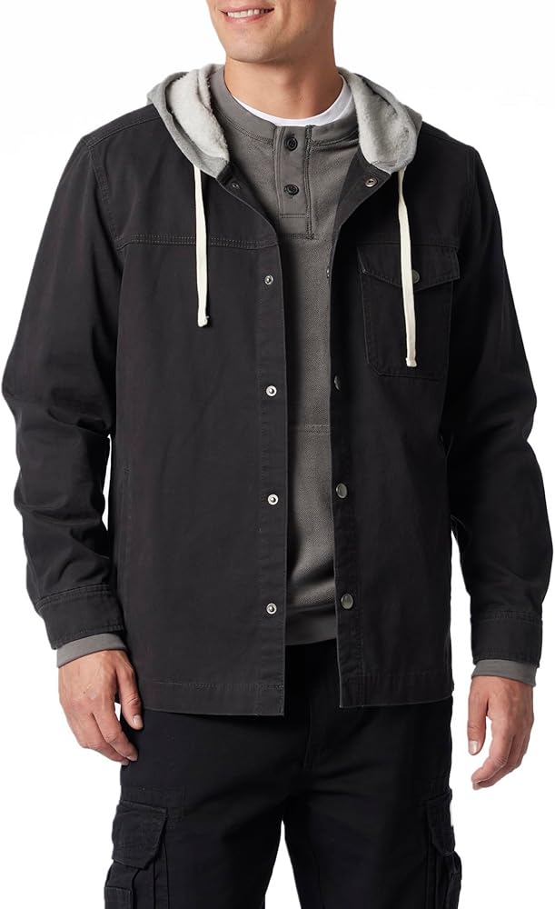 UNIONBAY Men's McGuire Twill Workwear Hooded Jacket