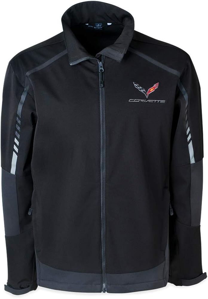 C7 Corvette Embark Soft Shell Jacket : Black