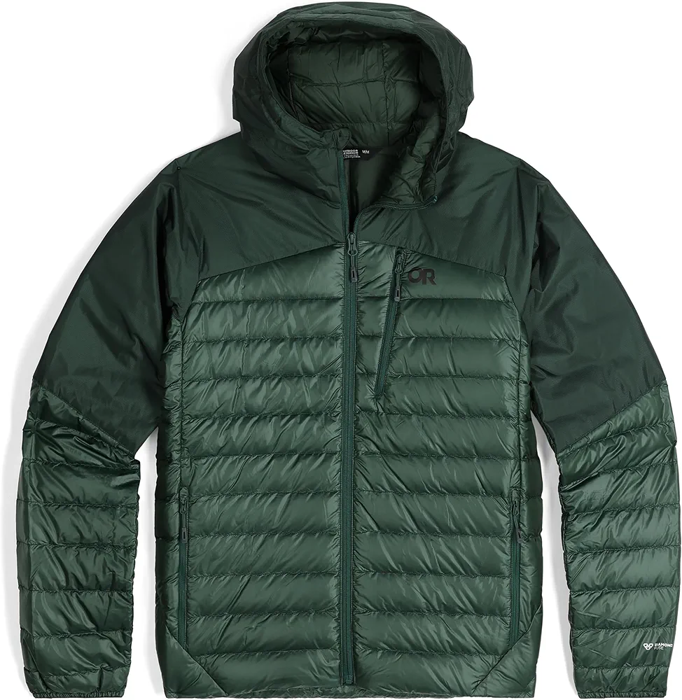 Outdoor Research Men’s Helium Down Hoodie – Wind & Water-Resistant Jacket