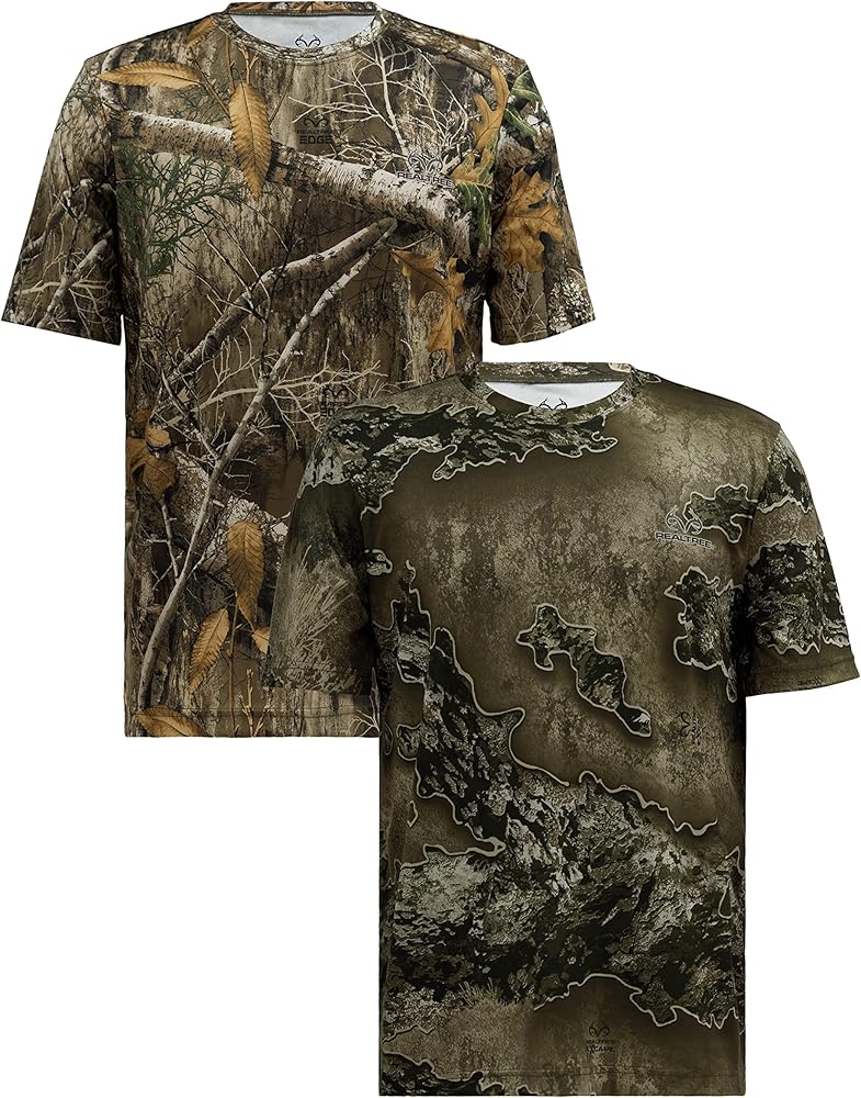 Realtree Men's 2 Pack Short Sleeve Performance Tees