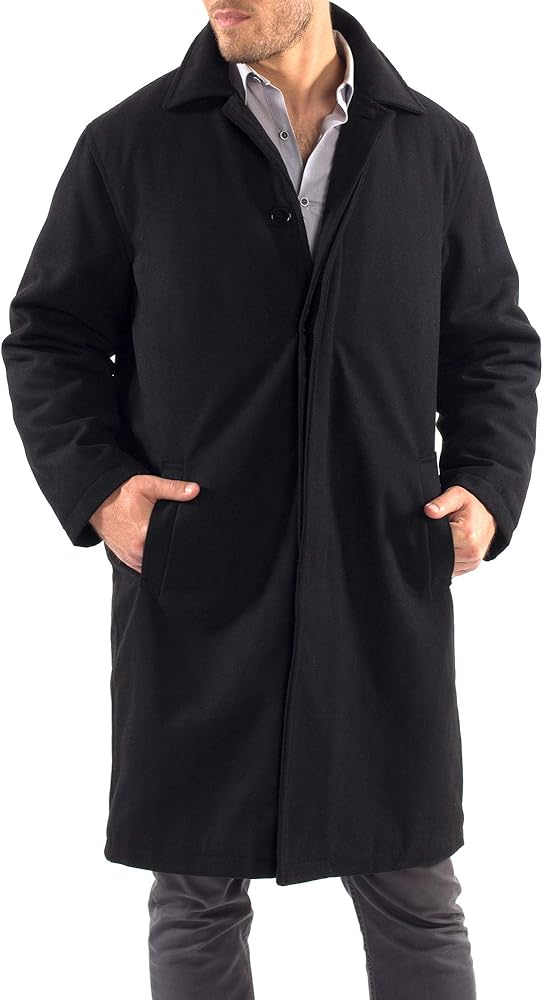 Alpine Swiss Zach Mens Overcoat Wool Trench Coat Knee Length RUNS LARGE