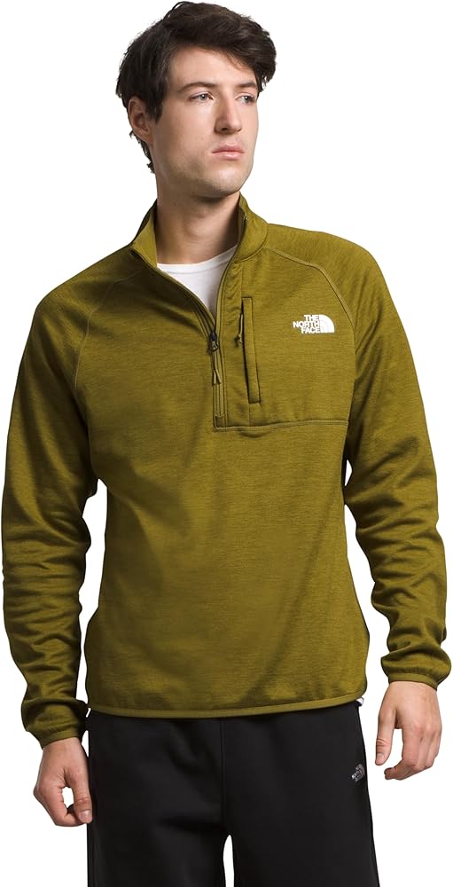 THE NORTH FACE Men's Canyonlands ½ Zip Pullover, Sulphur Moss Heather, Large