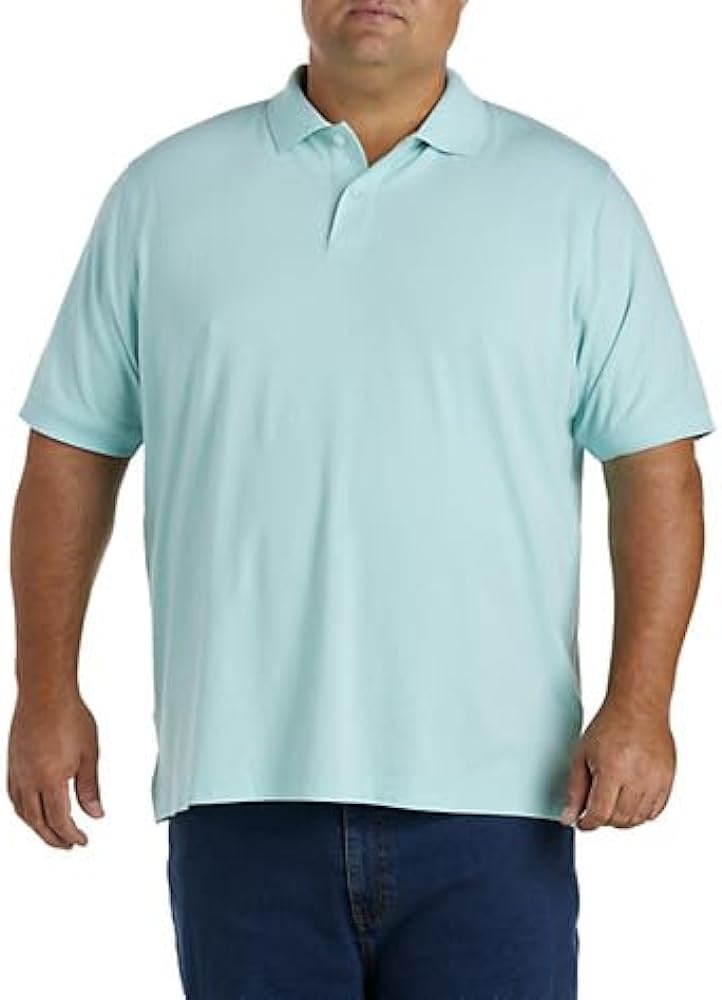 DXL Big + Tall Essentials Men's Big and Tall Jersey Polo Shirt