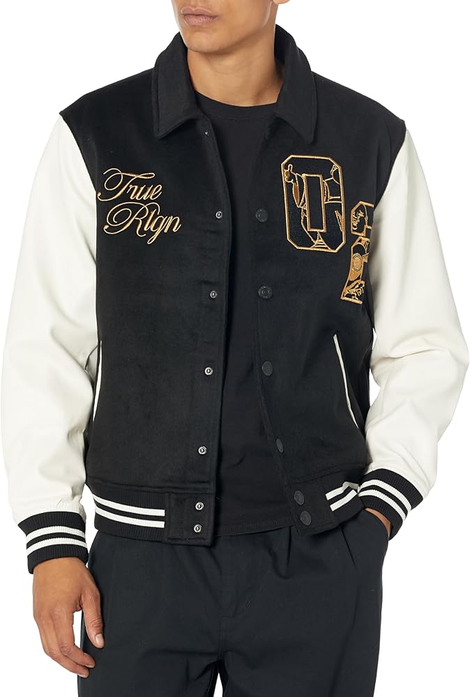 True Religion Men's Tr02 Varsity Jacket