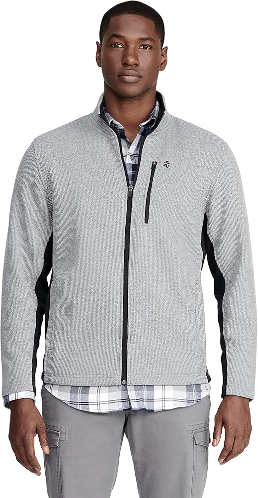 IZOD Men's Advantage Performance Full Zip Fleece Jacket