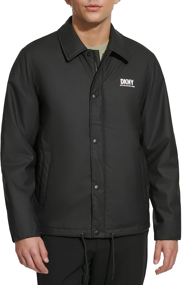 DKNY Men's Lightweight Coaches Jacket