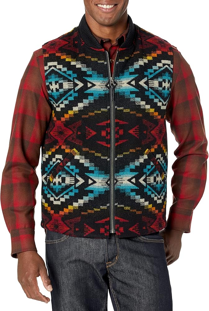 Pendleton Men's Wool Quilted Zip Vest