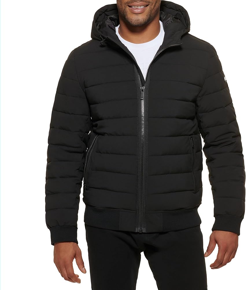 DKNY Men's 3-in-1 Soft Shell Systems Jacket with Fleece Liner