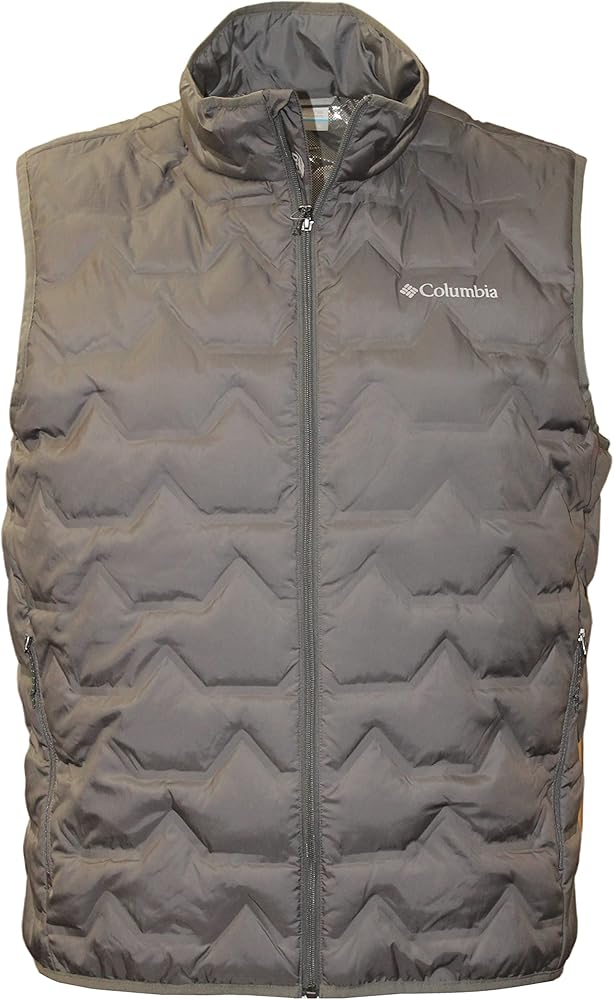 Columbia Mens Walker Mill Heat Seal Down Omni Heat Vest (as1, alpha, x_l, regular, regular, Grey 023, X-Large)