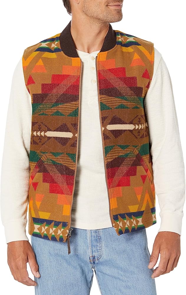 Pendleton Men's Colton Quilted Wool Zip Vest