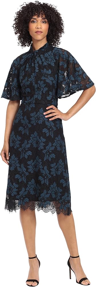 Maggy London Women's Holiday Lace Dress Occasion Event Party Guest of